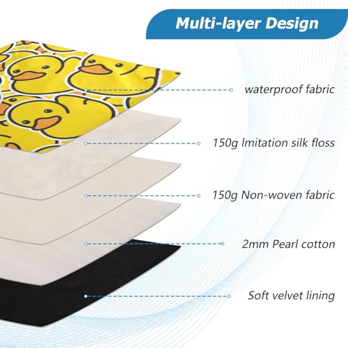 SLENDER Cute Laptop Sleeve - 13 inch DAZZLING YELLOW Duck Design Tablet Bag - Waterproof WOMEN'S/MEN'S Laptop Accessories - color: Cartoon Yellow Duck