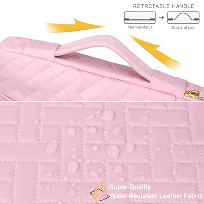 Lacdo 360° Protective Laptop Sleeve Case for 13 inch New MacBook Air M5 A3449 (2026), M4 A3240 2025, M3 A3113, M2 A2681, M1 A2337 A2179 A1932 | 13 inch MacBook Neo A18 Pro A3404 (2026), Sakura Pink - color: Sakura pink, size: New MacBook Air/Neo/Pro 13 In