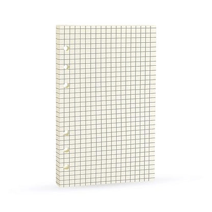 6 Ring Binder Refill,2023 A6 Grid Square Refill for Filofax/Personal Journal,Personal Size, 45sheets/90pages, 100Gsm Quality, Harphia (A6 3.74 x 6.77'',Gridsquare) - color: Grid Square, size: A6