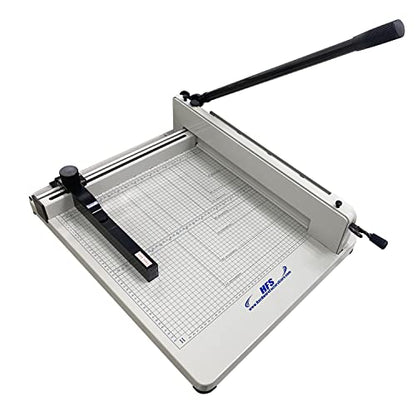 HFS(R) Heavy Duty Guillotine Paper Cutter 400 Sheet Capacity | Solid Steel Construction (A3-17'' paper cutter) - size: A3-17''