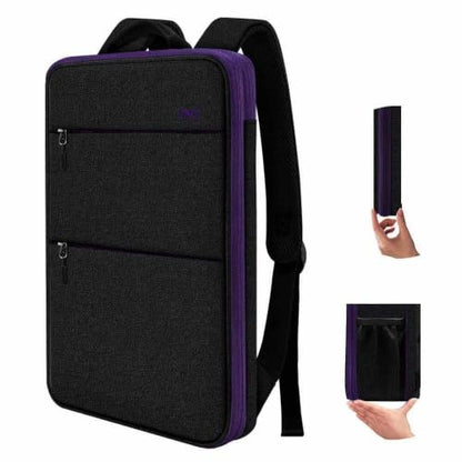 ZINZ Slim & Expandable Laptop Backpack Water Resistant Backpack Travel Backpack Compatible with MacBook Air/Pro/Neo 13-14 inch, XPS 13/14, Surface 13.5" and Most 13-14 Notebooks，B01PU01 - color: B01pu01, size: 13"-14"