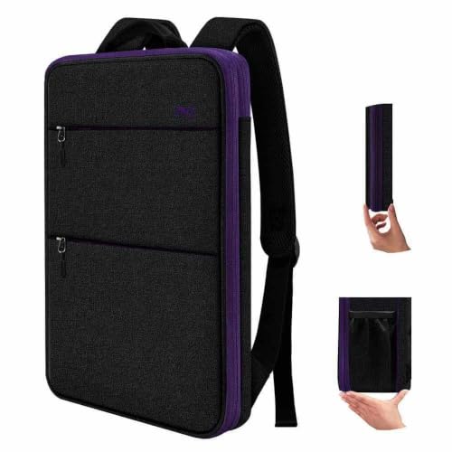ZINZ Slim & Expandable Laptop Backpack Water Resistant Backpack Travel Backpack Compatible with MacBook Air/Pro/Neo 13-14 inch, XPS 13/14, Surface 13.5" and Most 13-14 Notebooks，B01PU01 - color: B01pu01, size: 13"-14"