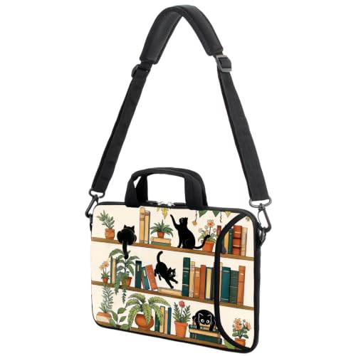 15.6" laptop sleeve chromebook case adjustable shoulder strap with handle accessory pocket (MMSJ-1) - color: Mmsj-1