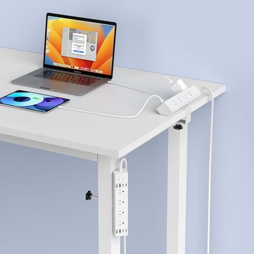 Jgstkcity Desk Clamp Power Strip 40W USB C,8 Outlets,8 USB,6FT,White | 40W Fast Charging Station,4 USB-C,4 USB-A,Furniture Nightstand Edge Mount Surge Protector, Fits 1.9" Tabletop Edge - color: White, size: 6FT Length
