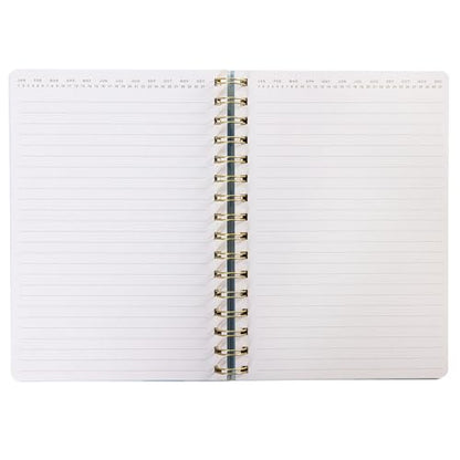 Graphique Blue Swirl Modern Spiral-Bound Journal | Hardcover Notebook for Daily Writing | High Quality Paper Stationery for Office or Home | 6 x 8 Inches with 160 Lined Pages - color: Blue Swirl