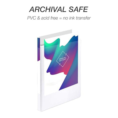 Samsill Economy 0.5 Inch 3 Ring Binder Bulk Pallet, Round Ring Binder, Customizable Clear View Cover, White, Pallet of 768 Binders in 32 Cartons - color: White, size: Pallet, style: 0.5-Inch