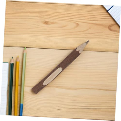 Tofficu 20pcs Wood Pencils Woodland Shower Decorations Pencils Long Writing Tree Bark Boys and Girls Writing Pack - color: Brownx2pcs