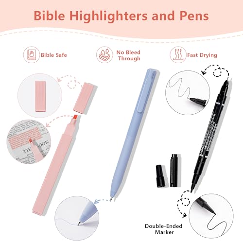 Vienrose Bible Journaling Kit Highlighters and Pens 75 Bible Tabs Basic | Bible study supplies, Bible study tools, Sincere Christmas gift, Believer, Women - color: Basic