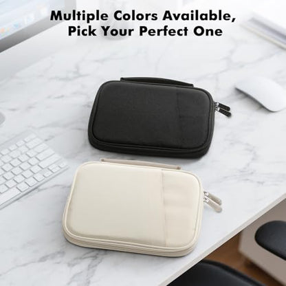 MoKo 7-8 Inch Padded Tablet Sleeve Protective Carrying Case for iPad mini (A17 Pro) 8.3" 2024, iPad mini 6/5/4/3/2th, 7" eReader, Tablet Bag with Handle, Black - color: Black, size: 7-8 Inch