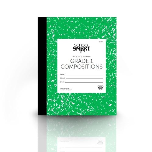 School Smart - 85298 Skip-A-Line Composition Book - Grade 1 - 9 3/4 x 7 3/4 - Green - 50 Sheets - 100 Pages - size: 50 Sheets/100 Pages - Grade 1
