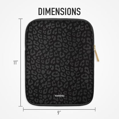 Vandel Slim & Protective Tablet Sleeve for 9-11 inch iPads A16, 11" iPad Pro, 10.9" iPad,10.2" iPad, 10.9" iPad Air, 11 Inch Samsung Galaxy Tab A9+, Bag Fits Magic Keyboard - color: c. Black Leopard, size: 9-11 Inch Tablet