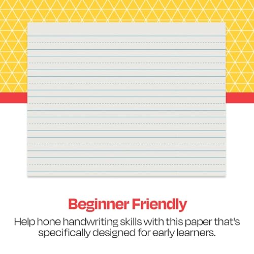 School Smart - 85350 Skip-A-Line Ruled Writing Paper, 3/4 Inch Ruled Long Way, 10-1/2 x 8 Inches, Pack of 500 White - size: 10.5" x 8" - 3/4" Ruled