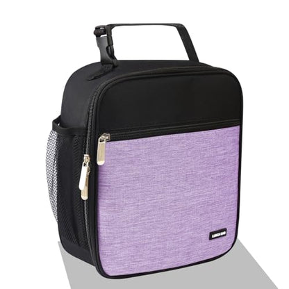 Lovoeo Lunch box Lunch bag for men women Insulated Lunchbox Lunch bags for Work Picnic Travel (Thicken light purple) - color: Thicken light purple