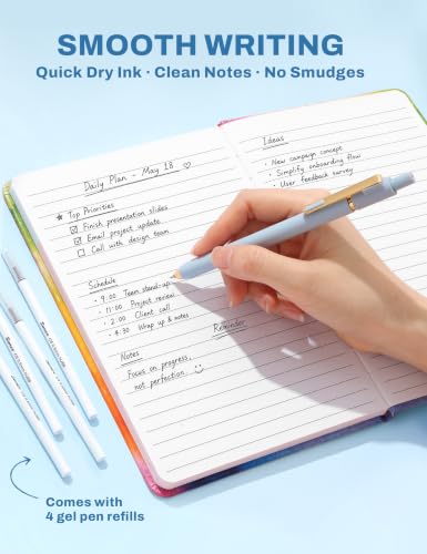SUNEE 35PCS Aesthetic Stationery Set with Cute Pencil Case, Pastel Highlighters, Black Gel Pens, Mechanical Pencils & Refills, College School Supplies for Students Girls Blue - color: Blue, style: 35 Pack