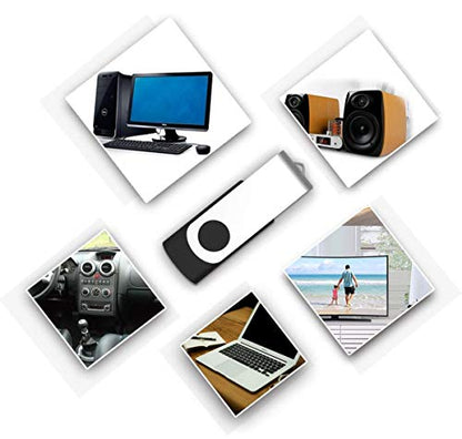 Aiibe 32GB USB Flash Drive Memory Stick Thumb Drive USB 2.0 Black - color: Black, size: 32GB