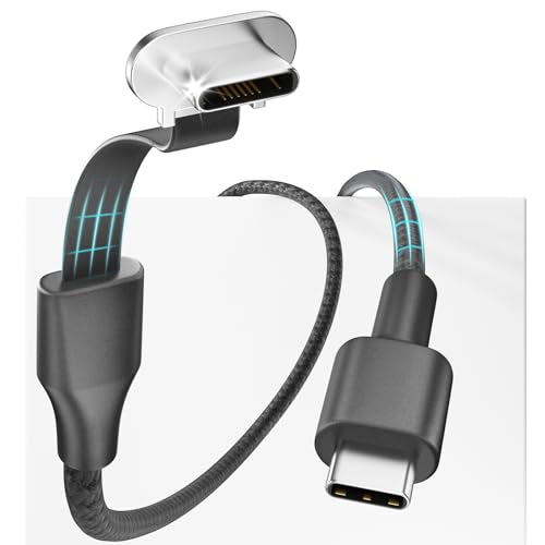 Right Angle USB C Cable 1FT, Short USB C to USB C, Type C Cord, 60W, Black | Fast USB C 90 Charging Cable, Compatible With iPhone 16/15 Series, MacBook Pro, Samsung Galaxy S23 S22 S21, USB 2.0 - size: 1ft