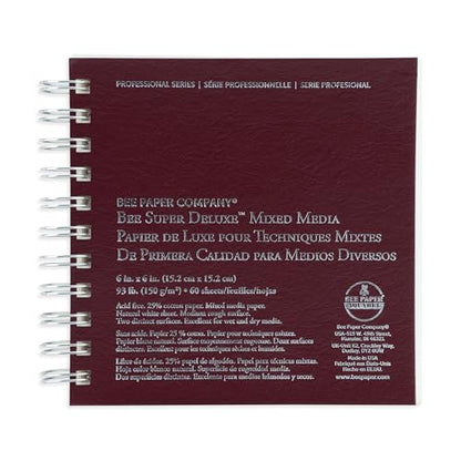 Bee Paper - 11"x 14" Super Deluxe Mixed Media Sketching Pad, 60 Sheets - size: 11-inch x 14-inch, 60 Sheet Wire Bound Pad