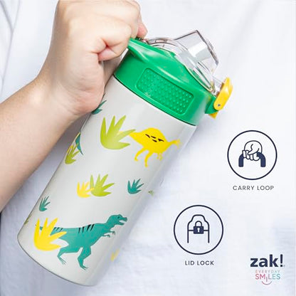 Zak Designs The Super Mario Galaxy Movie Sage Kids Water Bottle For School or Travel, 19oz Insulated Stainless Steel Water Bottle With Leak-Proof Straw, BPA Free (Mario & Friends) - color: Mario Movie 2