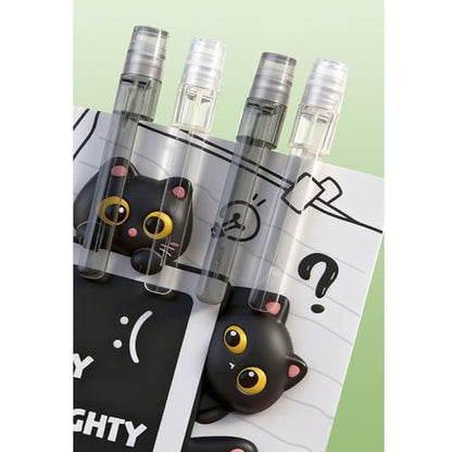 MOZXIRZ 4 Pcs Cute Mechanical Pencils with Eraser 0.5mm Cartoon Cat Mechanical Pencil School Pencil for Women (6pcs Cat) - color: 6pcs Cat
