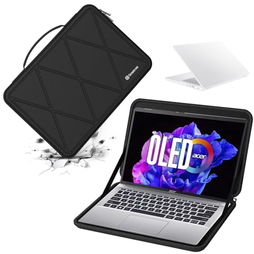 Smatree Hard EVA Protective Case for 14 inch Acer Swift Go SFG14-72T-58SH | Compatible for Acer Swift Go SFG14-72T-71QF/SFG14-72T-718K/SFG14-72-72YK Laptop Waterproof Slim Sleeve Bag (X8043) - color: X Series-Black, size: For 14 inch Acer Swift Go SFG14-7