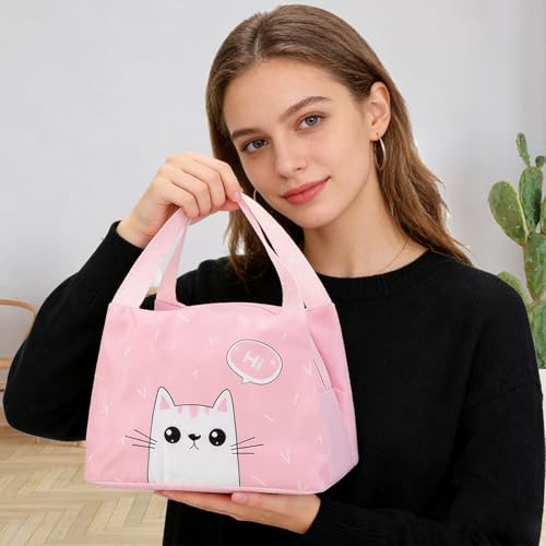 Lunch Bags Tote Cooler Bag Insulated Reusable Lunch Tote Bags Cartoon Portable Lunch Box Bag for Work Office Picnic Beach (Panda) - color: Panda
