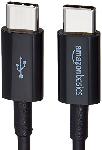 Amazon Basics USB-C to USB-C 2.0 Fast Charging Cable, 480Mbps Speed, USB-IF Certified, for Apple iPhone 16/15, iPad, Samsung Galaxy, Tablets, Laptops, 3 Foot, Black - color: Black, size: 3-Foot