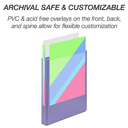 Samsill Durable 1 inch 3 Ring Binder, 100% Recycled Chipboard, Lilac - color: Lilac, size: 1 Pack, style: 1 Inch