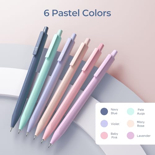 Nicpro Cute Mechanical Pencils Set, 6PCS Pastel 0.5 & 0.7mm Pencils with 6 Tubes HB Leads, Erasers & Refills, Aesthetic School Supplies for Girls, Preppy Stationery Gift for Writing Drawing Sketching - style: 0.5mm + 0.7mm