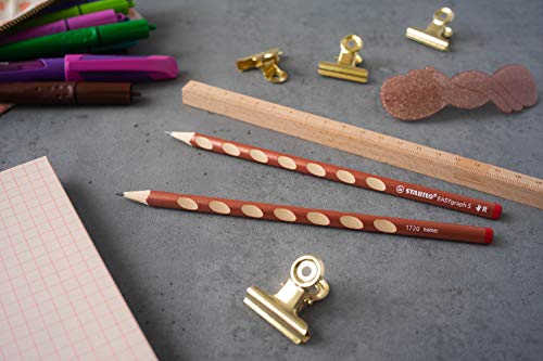 STABILO Handwriting Pencil EASYgraph S Metallic Edition HB 2 pc copper Right handed, B-56626-10