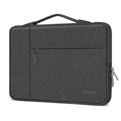 MOSISO Laptop Case 13.3 inch, 13.3 inch Laptop Sleeve with Handle | Compatible with MacBook Air/Pro 13/Pro 14, HP Dell ASUS Lenovo, Polyester Multifunctional Computer Bag, Charcoal Gray - color: Charcoal Gray, size: 13.3 inch