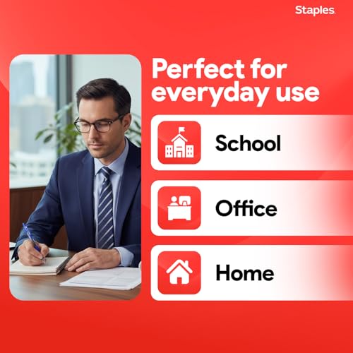 Staples ProGel Retractable Gel Pen, Fine Point, 0.7mm, Blue Ink, 36/Pack (ST62108) - color: Blue, size: 36 Pack, style: Fine Point