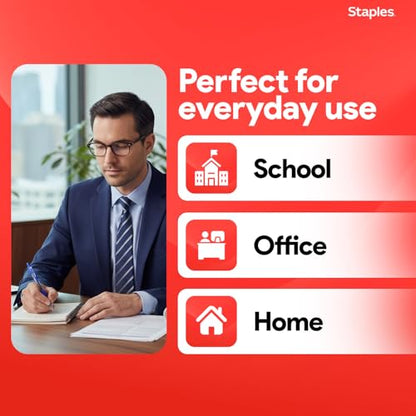 Staples ProGel Retractable Gel Pen, Fine Point, 0.7mm, Blue Ink, 36/Pack (ST62108) - color: Blue, size: 36 Pack, style: Fine Point