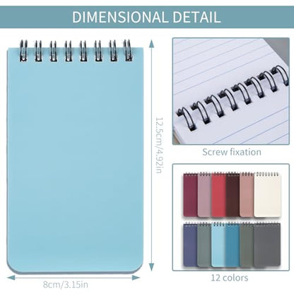 QiCheng Pocket Notebook Mini Notepad Small Spiral Notebooks 3X5Inch | functionality PortabilityPortability convenience - size: 12-1