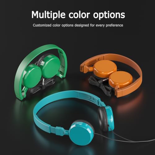 Keewonda 4 Pack Wired School Classroom Headphones Headsets for Students Teens and Adults Individually Bagged - size: 4Pack