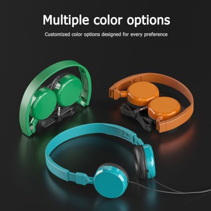 Keewonda 4 Pack Wired School Classroom Headphones Headsets for Students Teens and Adults Individually Bagged - size: 4Pack