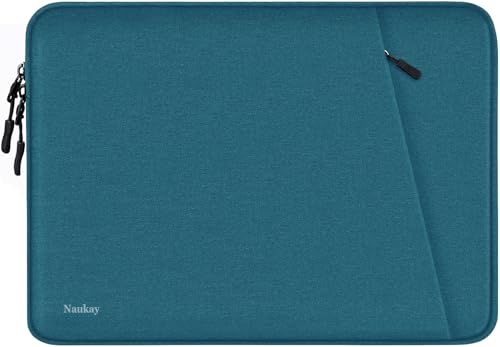 Laptop Sleeve Bag 13.3 inch, Shockproof Protective Computer Cover with Accessories Pocket, Portable Laptop Case Compatible with MacBook Air/Pro 13-13.3 inch, Compatible for MacBook Pro 14 inch, Cyan - color: Cyan, size: 13.3 inch