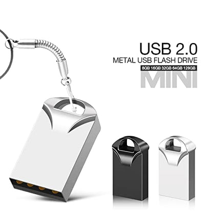 Super Mini USB Flash Drives Memory Sticks Pendrives Jumpdrive Thumb Drive with Waterproof Dustproof Shockproof (Black 8GB) - color: Black 8GB