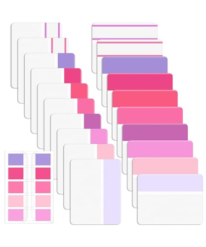 Mr. Pen- Sticky Index Tabs, 500 Pcs, 21 Sets, Blossom | Writable Colored Pages Markers Labels for Reading Notes, Books, Binders, Notebook, Folders and Classify Files - color: Blossom