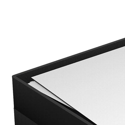 TRU RED Side‑Load Stackable Plastic Letter Tray, Black – Desktop Paper Organizer for Office Files & Documents - size: 1 Pack, style: Letter Tray (Side-Load)
