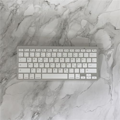 Wireless German Keyboard, Minority Language Ultra Thin Lightweight Silent Bluetooth Keyboards for Laptop/PC/Tablet/Desktop/Smart TV (German) - style: German