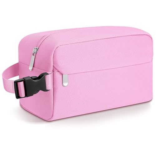 Small Insulated Snack Bag Lunch Bag for Kids Lunch Box for Women/Men, Collapsible [3L/5-Can] Reusable Lunch Bag Cooler Bag for Bottle with Handle Buckle for Work/School/Travel,Pink - color: Pink
