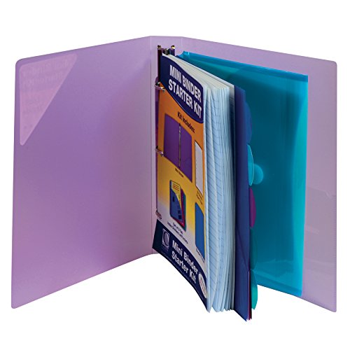 C-Line Mini Binder Starter Kit, Includes Binder, Index Dividers, Filler Paper and Binder Pockets, Colors May Vary, 1 Each (30100) - size: 1 Count (Pack of 1), style: Starter Kit