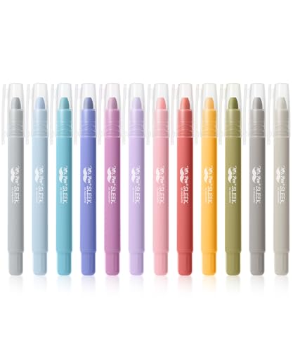 Mr. Pen- No Bleed Gel Highlighters, Morandi & Vintage Colors, 12 Pack | Bible Highlighters and Pens No Bleed, Bible Markers for Study, Journaling, School Supplies and Accessories