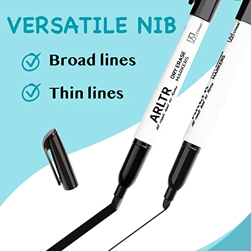 ARLTR Black Dry Erase Markers Bulk, 108 Count Whiteboard Markers, Chisel Tip Black Markers for Classroom, Office and School Supplies