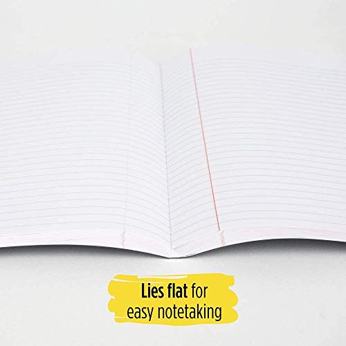 Five Star Composition Notebook, College Ruled Comp Book, Writing Journal, Lined Paper, Home School Supplies for College Students & K-12, 100 Sheets, 9-1/2" x 7-1/2", White (72490) - color: White