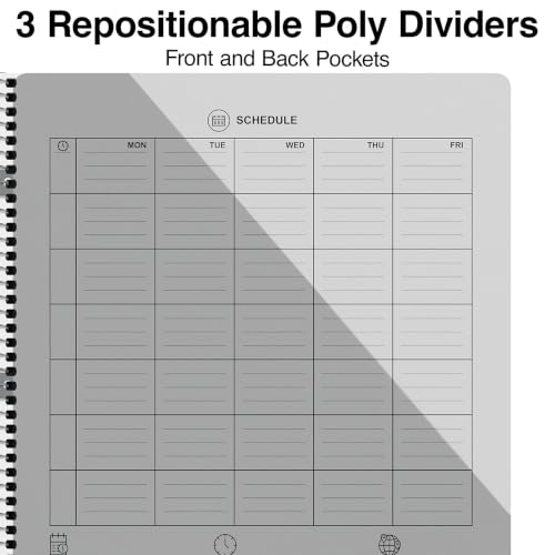 Staples Premium 3-Subject Notebook, 8.5" x 11", College Ruled, 150 Sheets, Blue - size: 1 Pack