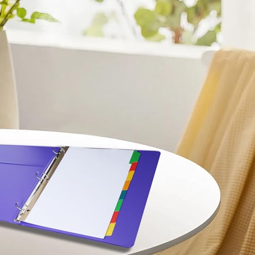 Binder Divider, PANDRI 120 Pack Binder Index Dividers with 8 Tabs,Letter Size Paper Binder Divider for School Office Home Business,White