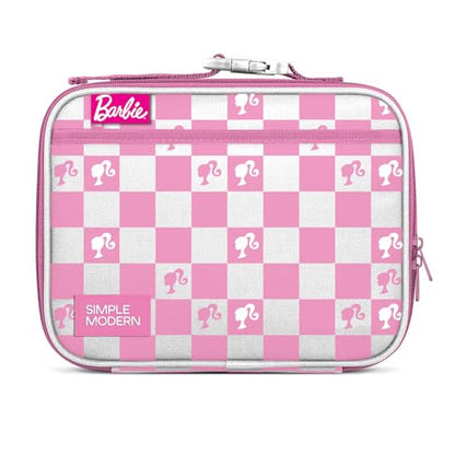 Simple Modern Barbie Kids Lunch Box & Insulated Lunch Bag for School | Hadley Cute Lunch Box for Girls, Boys, Toddlers | Fits Bento Box, Lunch Containers | Small Lunch Bag | Checkmate - color: Barbie: Checkmate