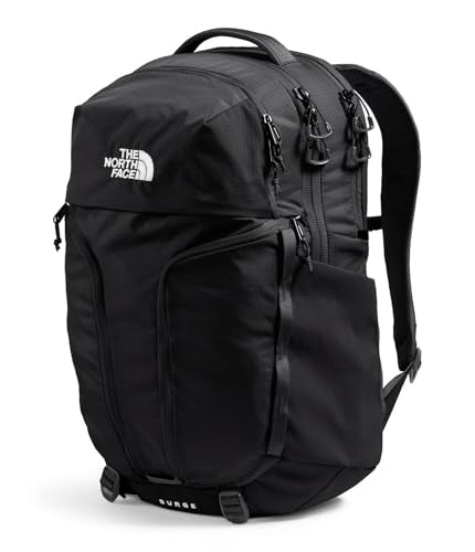 The North Face Women's Surge Commuter Laptop Backpack - Everyday Travel Bag, Laptop Sleeve, Water-Repellent, TNF Black/TNF Black-NPF, One Size - color: Tnf Black/Tnf Black-npf