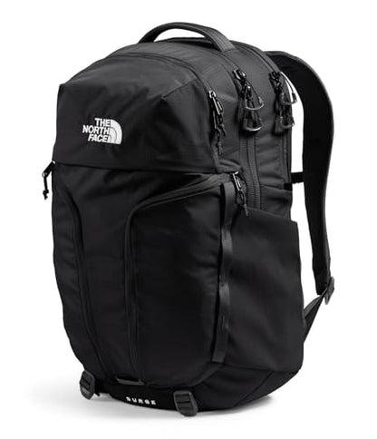 The North Face Women's Surge Commuter Laptop Backpack - Everyday Travel Bag, Laptop Sleeve, Water-Repellent, TNF Black/TNF Black-NPF, One Size - color: Tnf Black/Tnf Black-npf